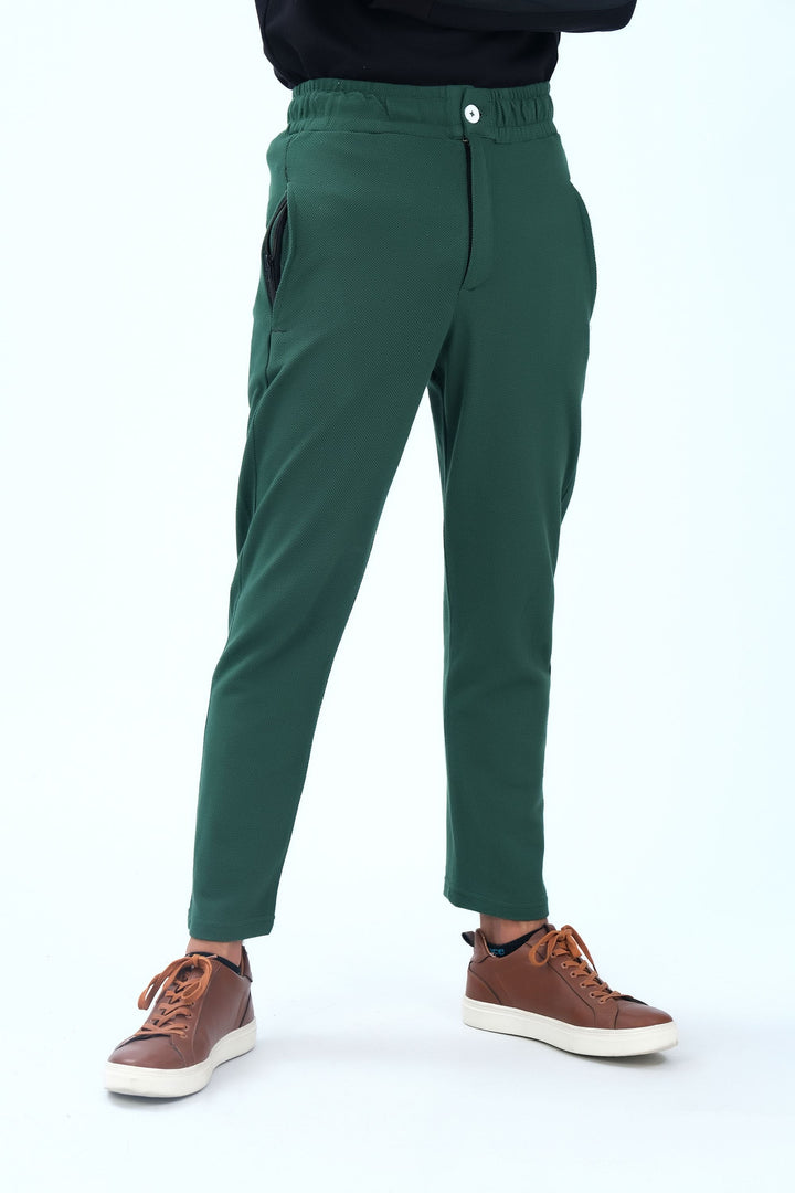 Green Terry Trousers