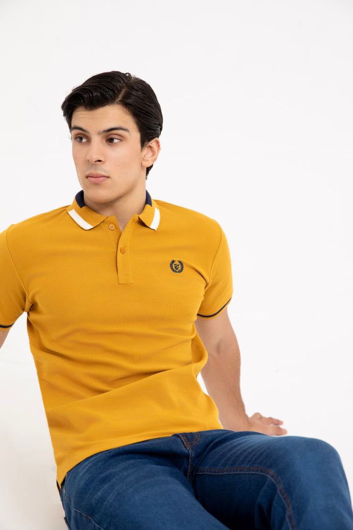 Mustard Collar T Shirt