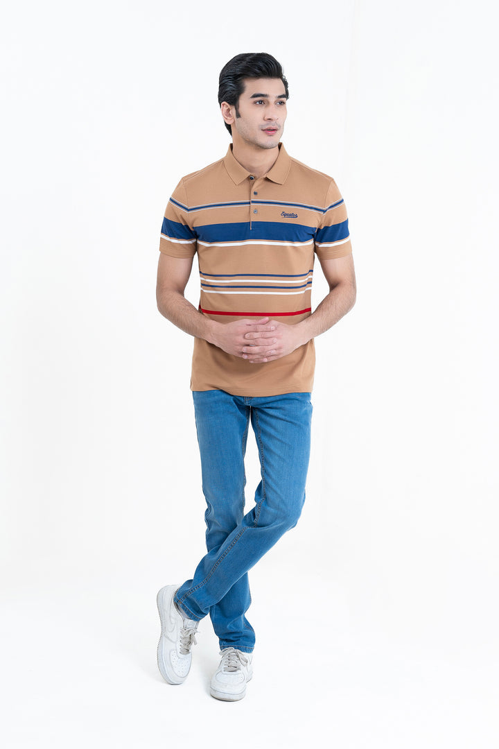 Brown Collar T-Shirt