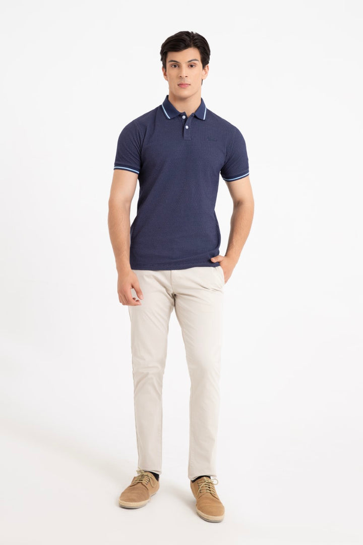 Navy Collar T-Shirt