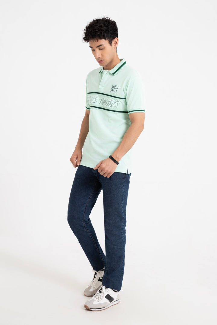 Light Green Collar T-Shirt