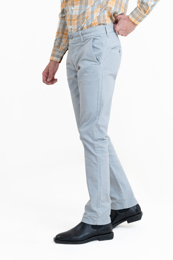 Light Grey Slim Fit Pants