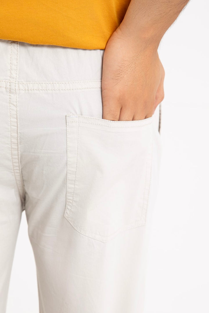 White Cargo Trouser