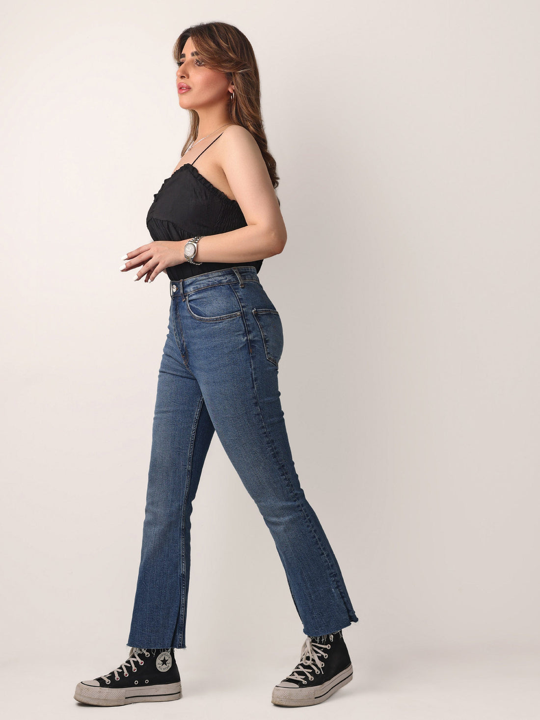 Cropped Flare Jeans