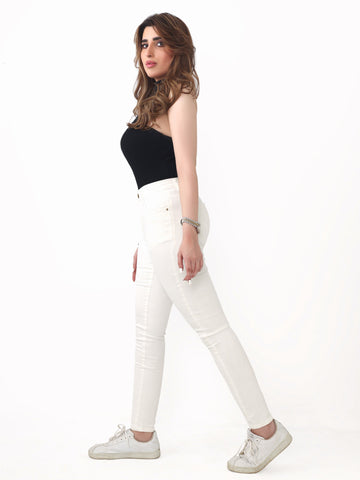 Joni White Skinny Jeans