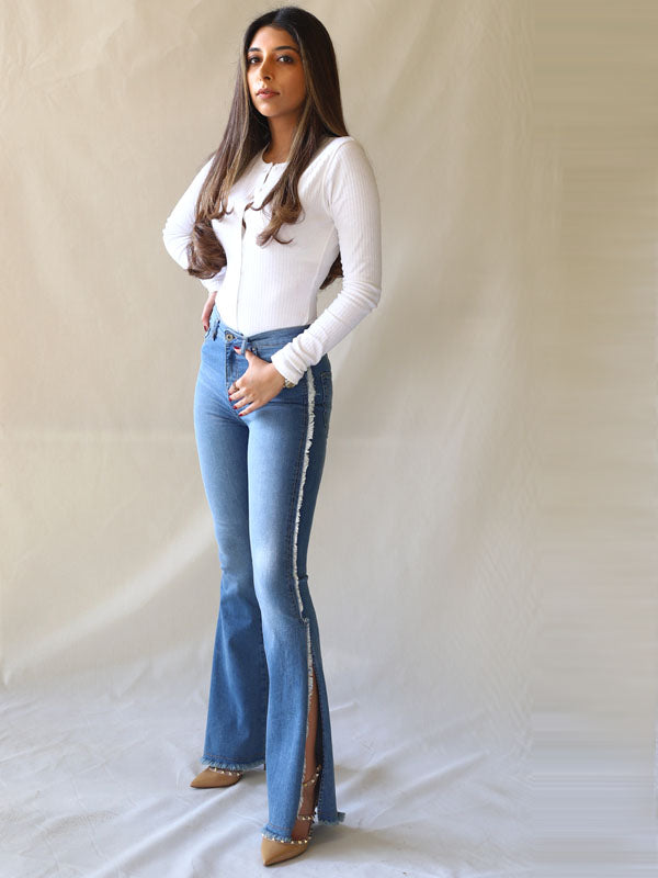 Open Flare Jeans