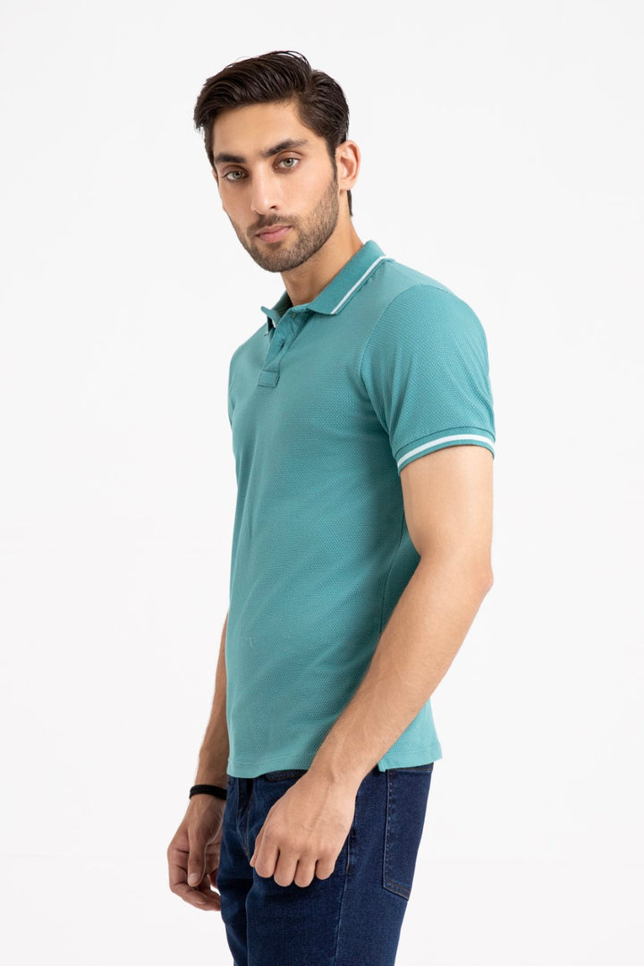 Green Collar T Shirt