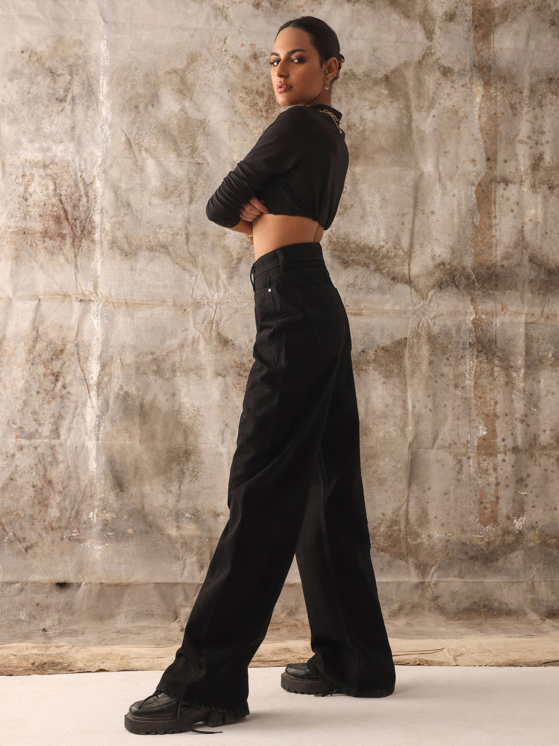 Black Wide Leg Jeans