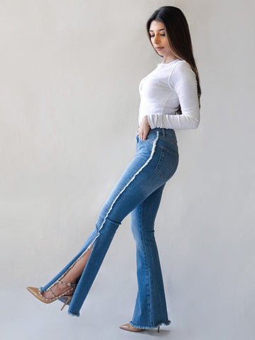 Open Flare Jeans